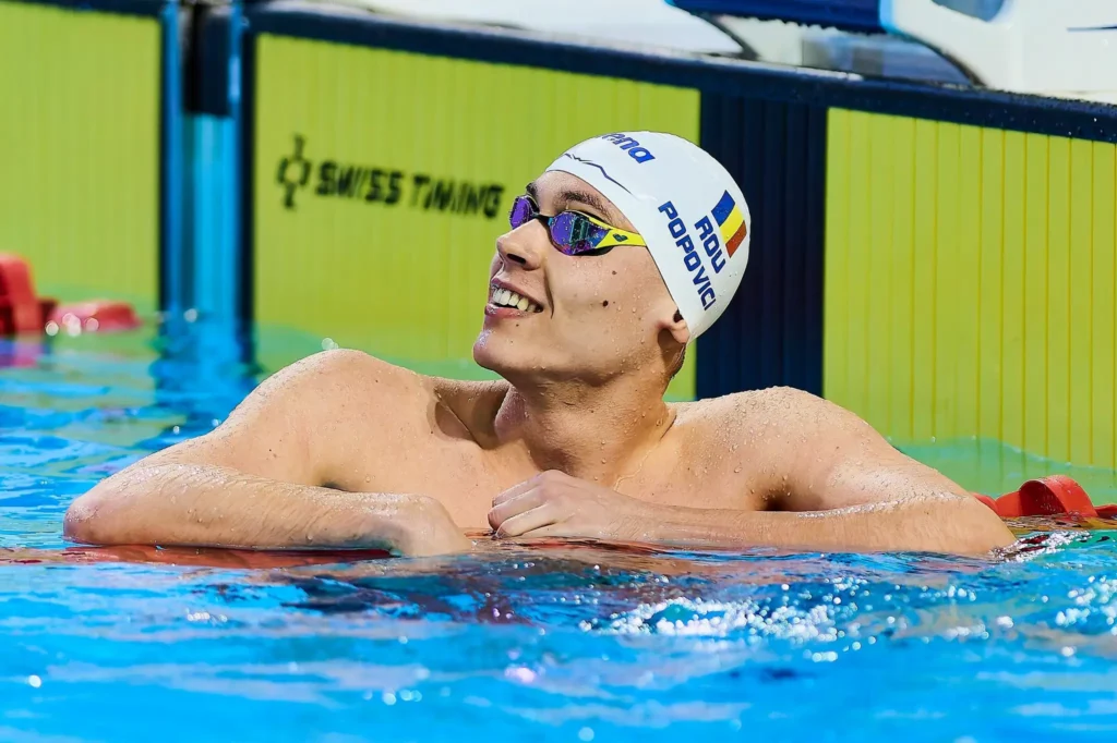 David Popovici, campion mondial înot, fotografie de Raed Krishan