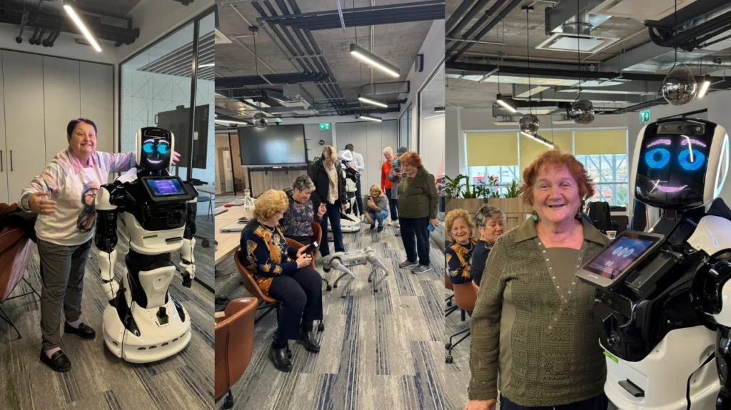 Seniorii s-au împrietenit repede cu roboții