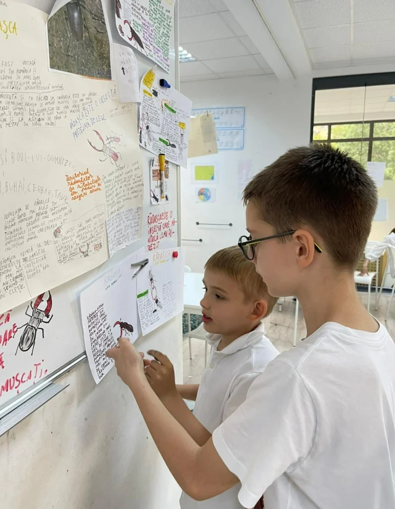 Copiii prezintă proiecte pe teme alese de ei înșiși